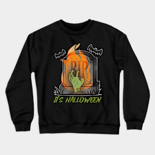 It's Halloween Back From The Dead Design Crewneck Sweatshirt